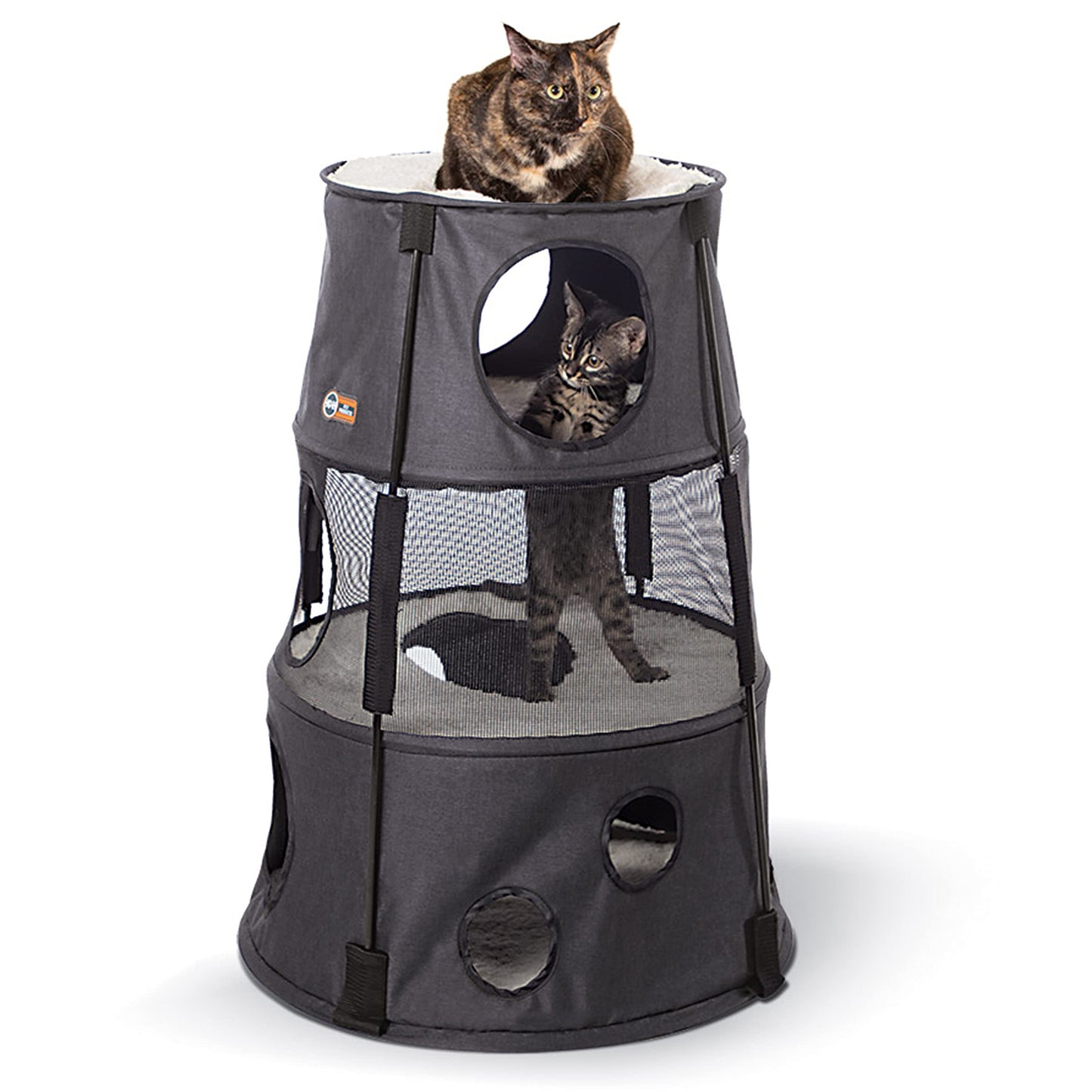 Pet Paws Playhouse: 3-Level Cat Condo