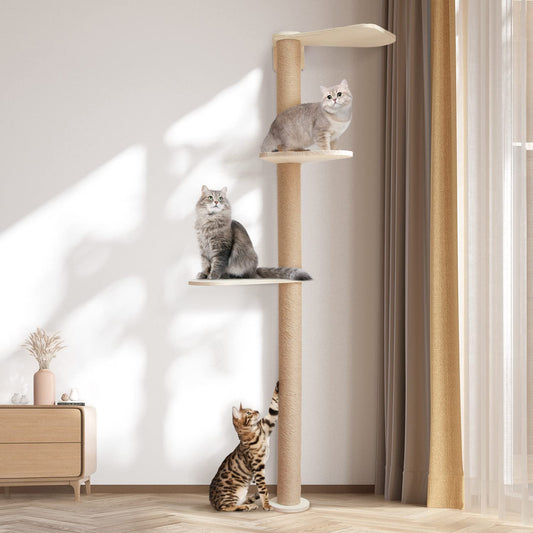Floor-to-Ceiling Cat Scratch Tower