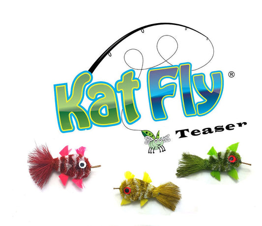 KatPlay Mini Clownfish Cat Wand Refill - Trio Pack