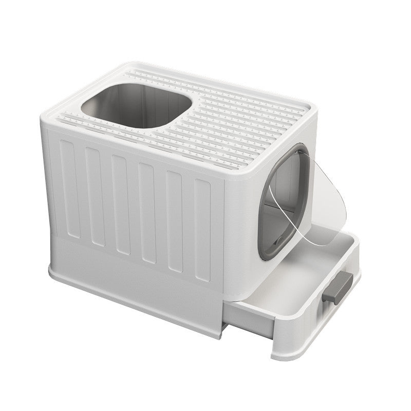 Compact Foldaway Cat Litter Box