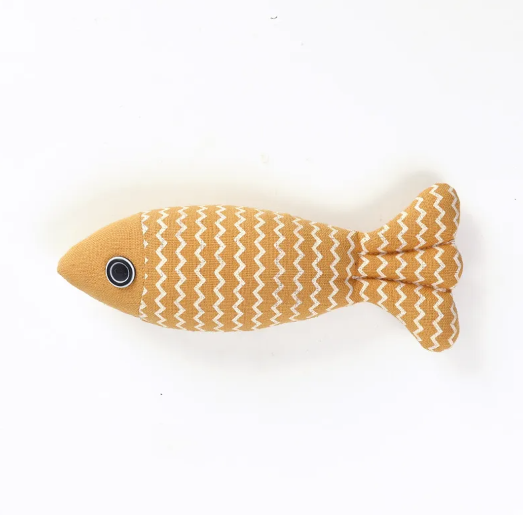 Linen Play Fish for Cats