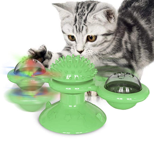 GBSYU Interactive Windmill Cat Toys with Catnip