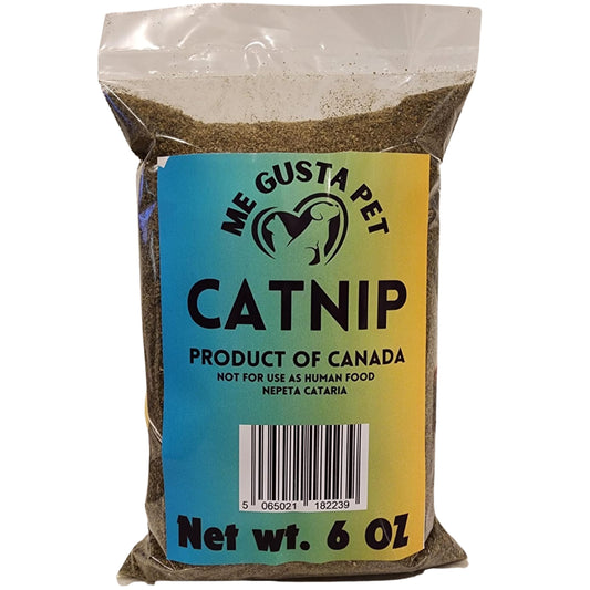 ME GUSTA PET Catnip Stalkless Dried Ground Premium Bulk 6 Ounce Bag Strong Cat Nip for Cats | Catnip Kitty Safe | All-Natural Cat Nip | Finely Ground Without Stalks or Stems | Catnip Bag (6 Ounce)