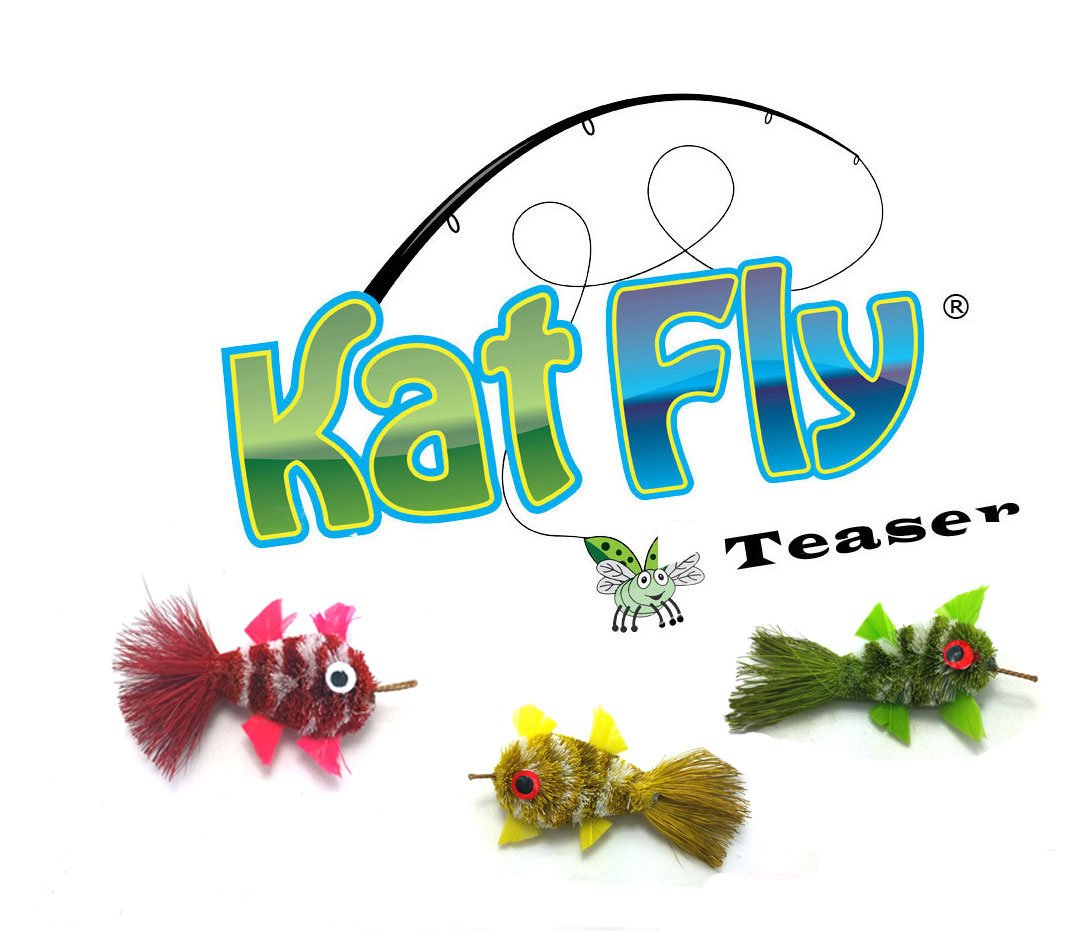 KatPlay Mini Clownfish Cat Wand Refill - Trio Pack