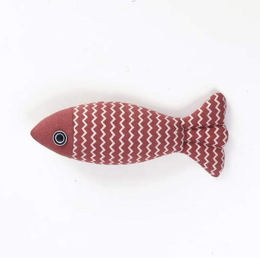 Linen Play Fish for Cats